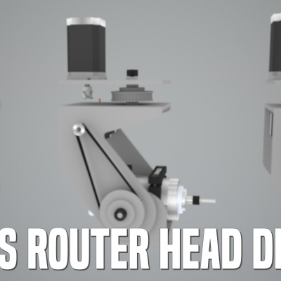 5 AXIS ROUTER HEAD DESIGN  (OPENBUILDS KOREA)