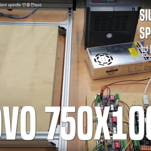 자작cnc rovo750x1000 오픈빌드 silent spindle 반출전test - YouTube